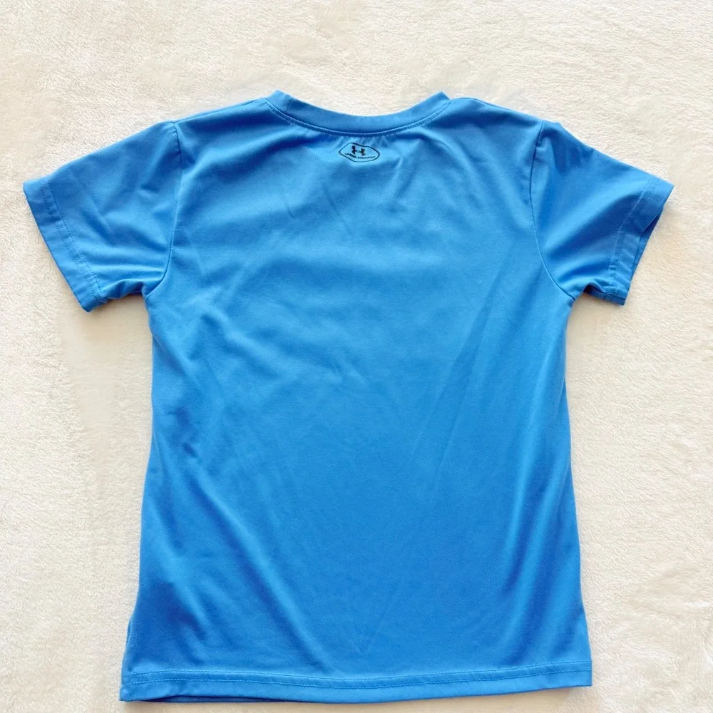 Kids Under Armour Heatgear Blue I M No Rookie T Shirt‎ Size 6